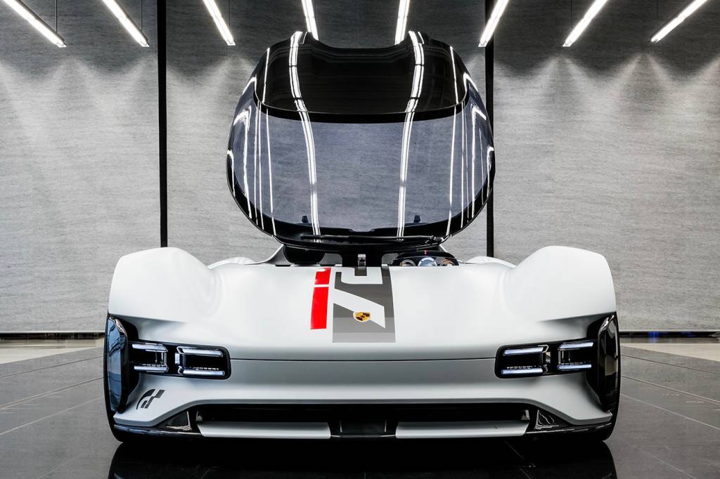 PORSCHE VISION GT 5 Porsche Vision GT branco visto de frente