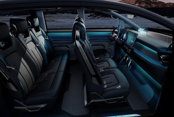 ambient_interior_lighting EF1-T picape chinesa interior