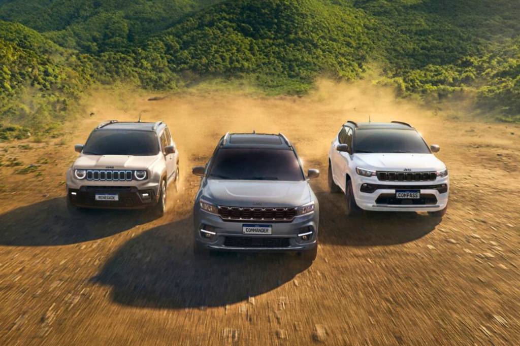 Jeep Compass, Commander e Renegade 1.3 turbo 2025 agora têm 176 cv