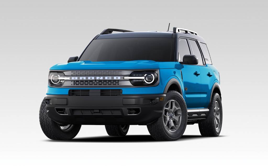 Ford Bronco Sport 2022Indianápolis Bronco na cor azul Indianápolis, novidade da linha 2022