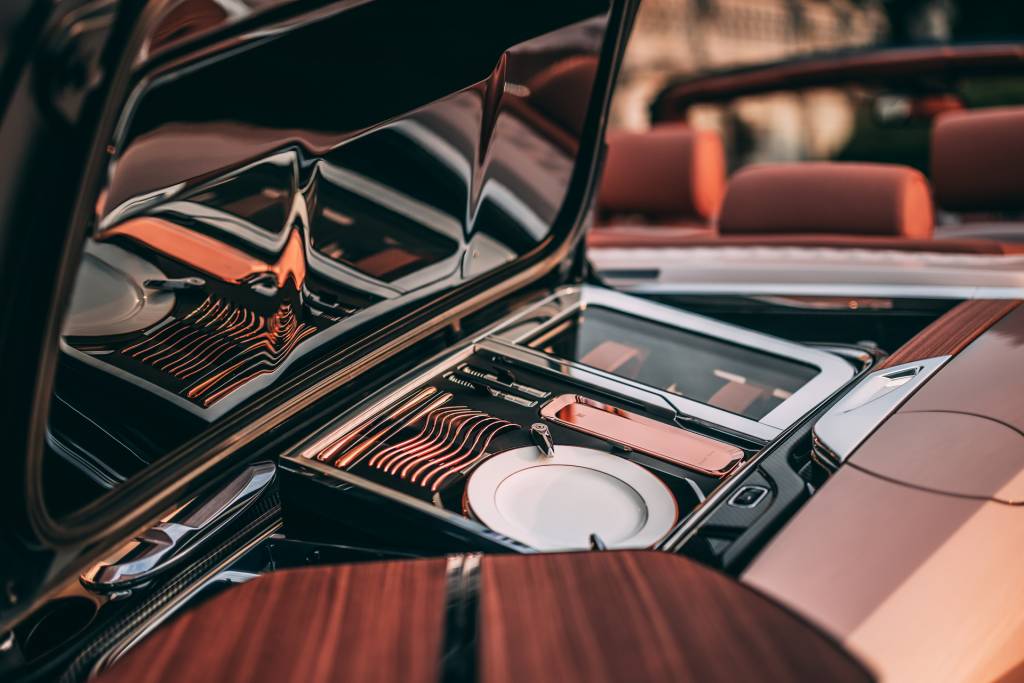 Rolls-Royce Boat Tail Mother Of Pearl Bagageiro comporta utensílios domésticos de luxo