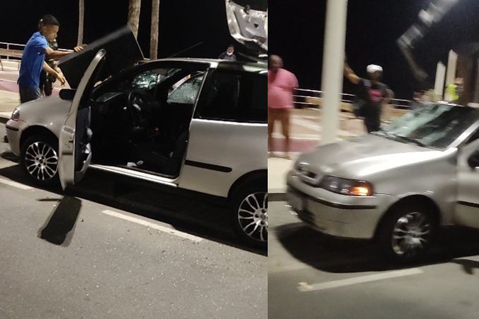 Motorista de Salvador destrói Fiat Palio ao ser abordado sem CNH em blitz