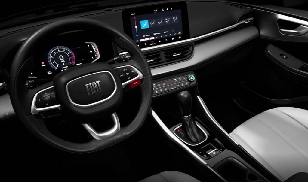 Interior do Fiat Fastback combina painel do Pulse e detalhes do Compass