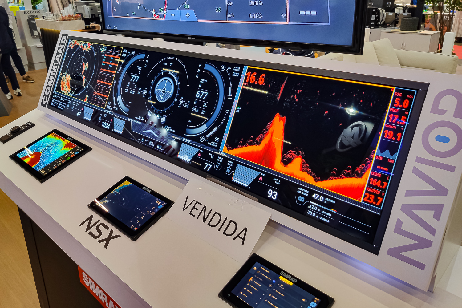 Equipamentos da Sao Paulo Boat Show