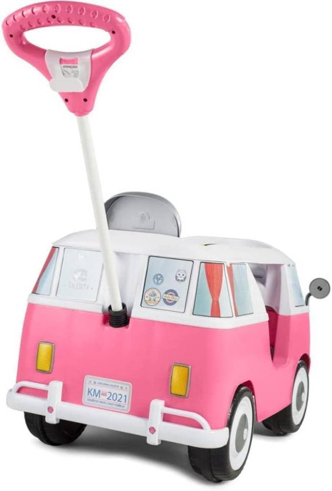 Kombi brinquedo rosa