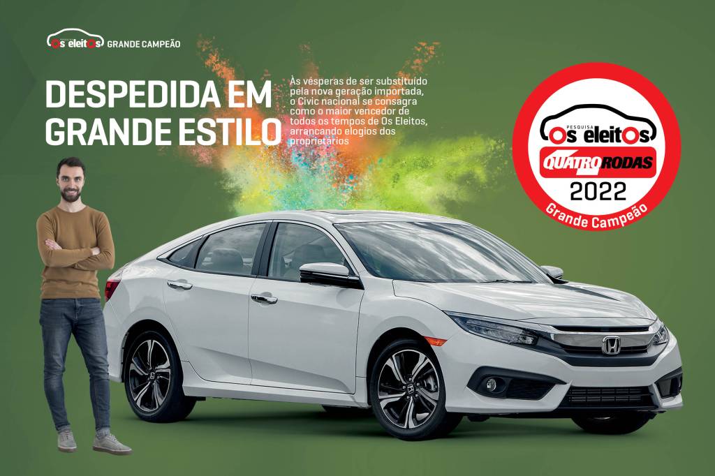 Honda Civic vence Os Eleitos 2022; proprietários destacam a confiabilidade