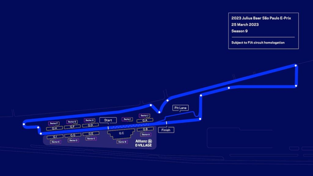 Traçado do circuito paulistano de Fórmula E