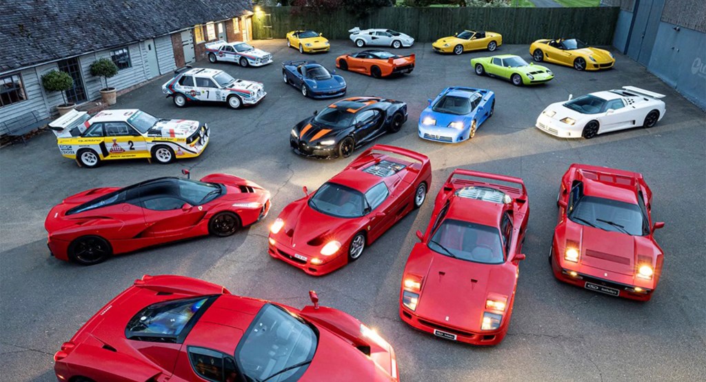 Coleção com Ferrari F40, Bugatti EB110 e outras 16 raridades vai a leilão