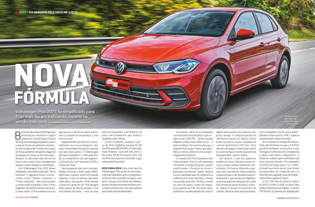 VW Polo - matéria