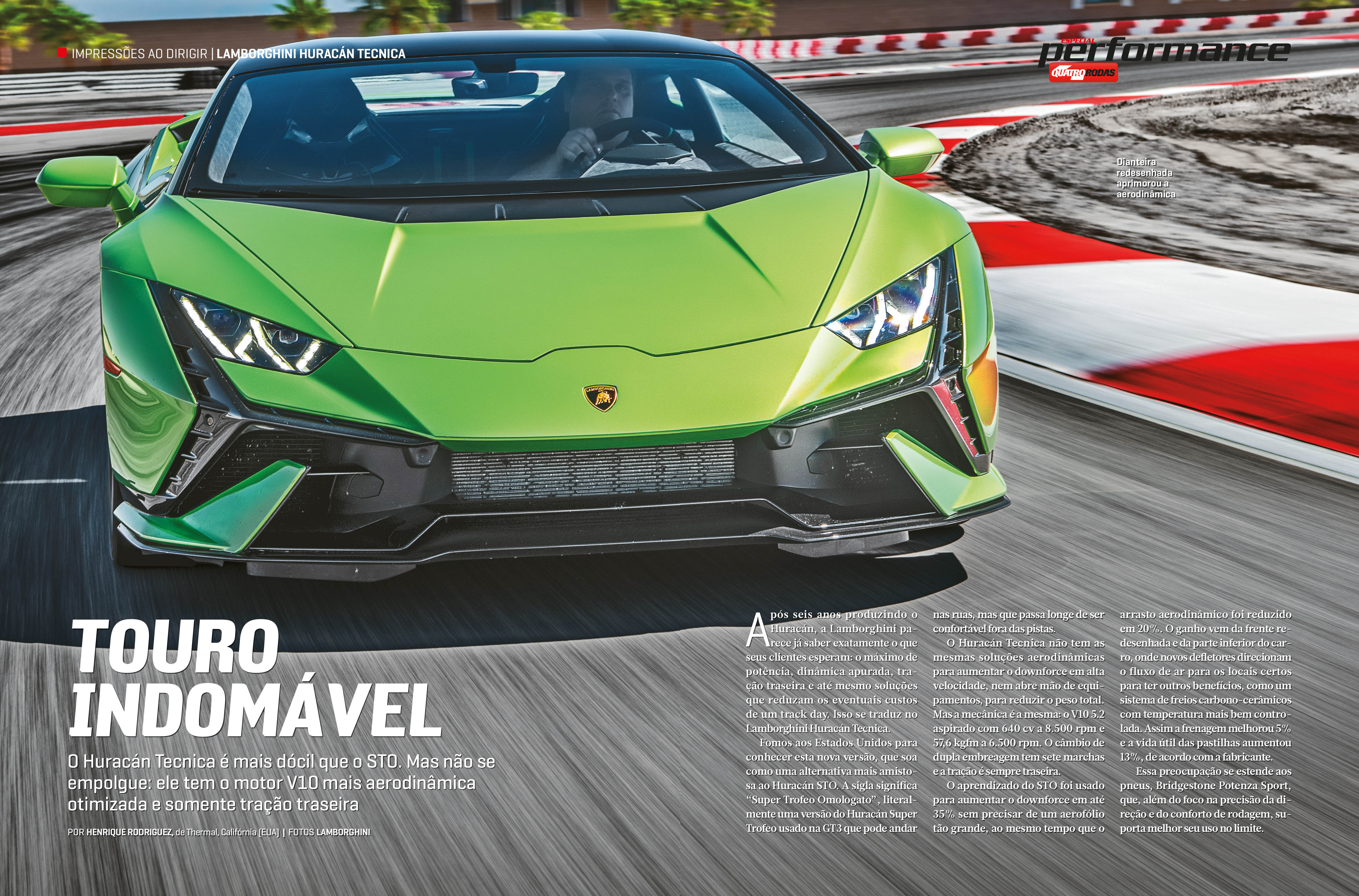 Mesmo mais d&oacute;cil que o STO, o Lamborghini Hurac&aacute;n Tecnica ainda leva um V10 com tra&ccedil;&atilde;o traseira