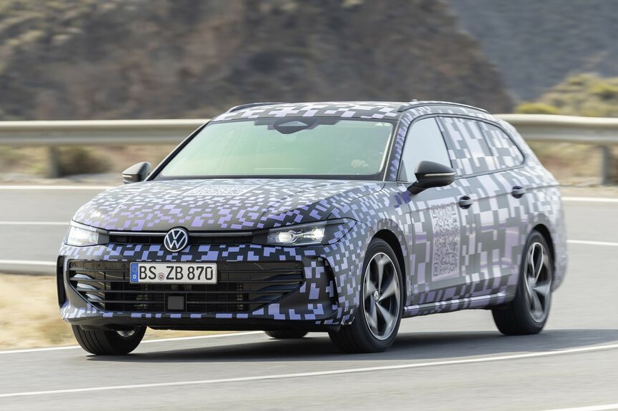 Nova geração do VW Passat será sempre perua e começa a ser revelada