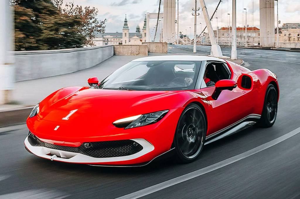 Ferrari 296 GTB especial homenageia dobradinha de Rubinho e Schumacher