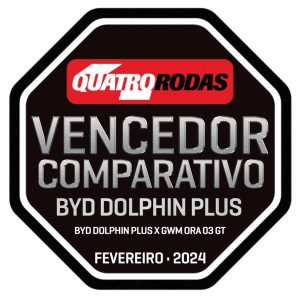 Selo Dolphin GWM Ora 03 GT e BYD Dolphin Plus querem ser o elétrico esportivo do Brasil