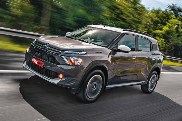 A altura é de SUV, mas tem 34 cm a mais que o C3 A altura é de SUV, mas tem 34 cm a mais que o C3