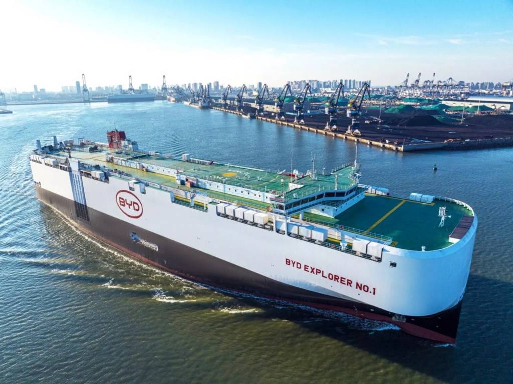 Após recorde de exportações, BYD vai construir mais 7 navios cargueiros