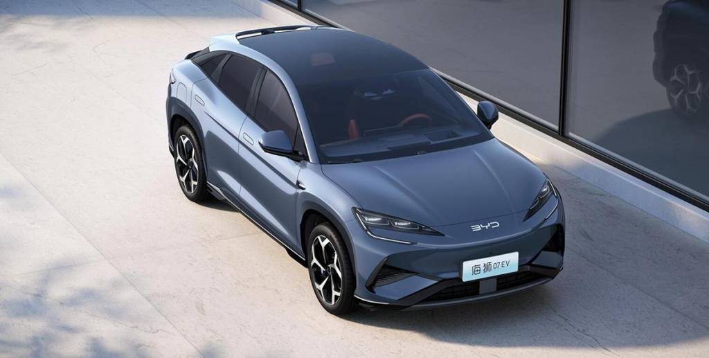 Em breve no Brasil, BYD Sea Lion 07 aparece em registro no INPI