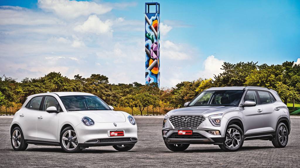 Carro elétrico vale a pena? GWM Ora 03 enfrenta Hyundai Creta 1.0 turbo
