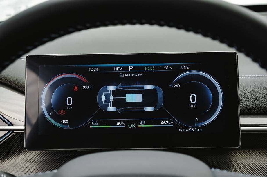 Dá para se virar usando só os instrumentos. Console central tem funções no lugar certo Dá para se virar usando só os instrumentos. Console central tem funções no lugar certo