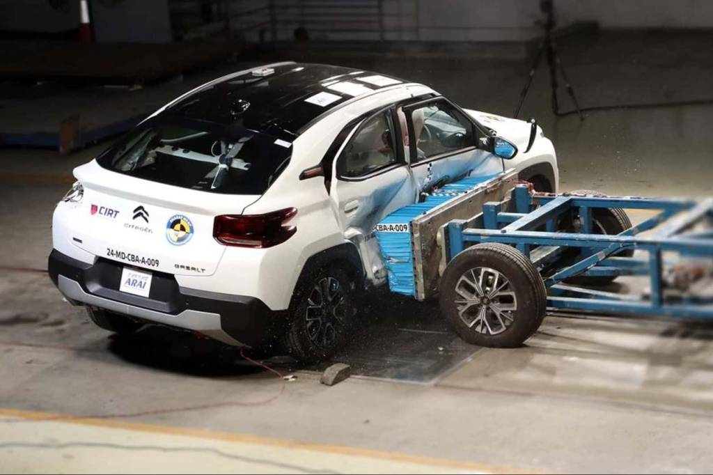 Mais seguro que o brasileiro, Citröen Basalt indiano vai bem em teste de colisão