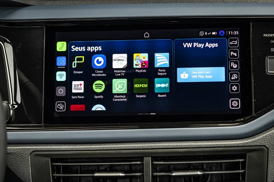 A nova versão da multimídia VW Play é bem mais intuitiva e com resposta rápida A nova versão da multimídia VW Play é bem mais intuitiva e com resposta rápida