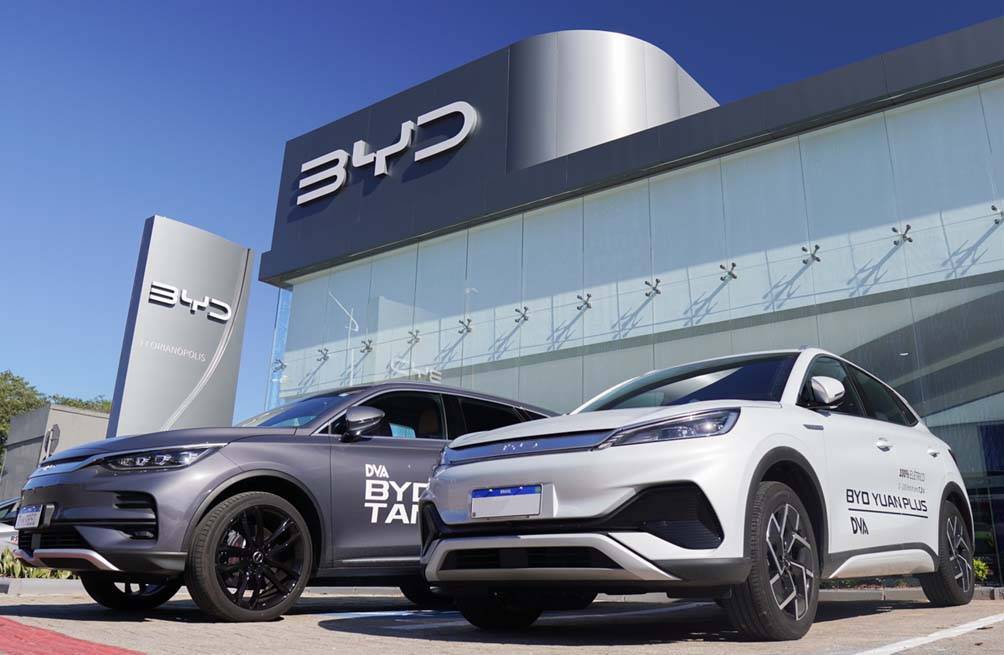Vendas da BYD caem e marca perde liderança na China para a SAIC