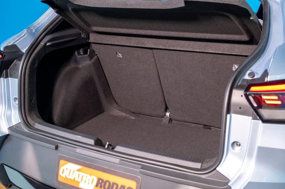 Capacidade não foi divulgada, mas é menor que os 415 l do Nivus Capacidade não foi divulgada, mas é menor que os 415 l do Nivus