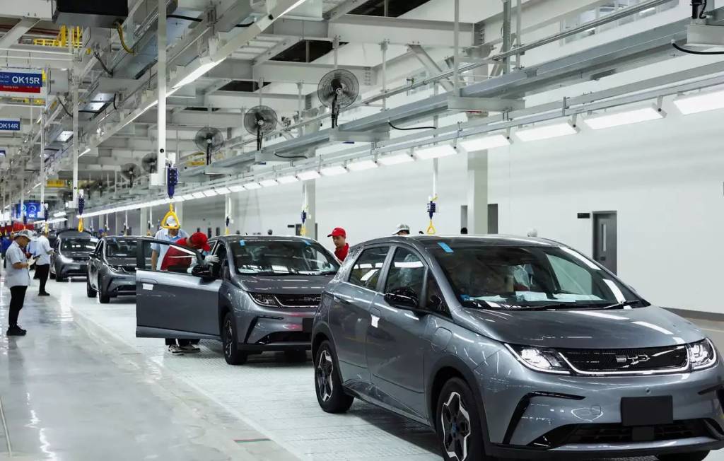 BYD está construindo uma fábrica-cidade que produz 1 milhão de carros