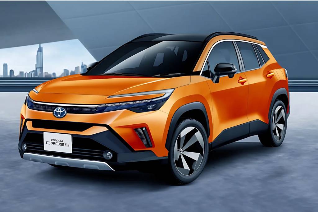 Novo Toyota Corolla Cross está previsto para 2027 e poderá ser plug-in