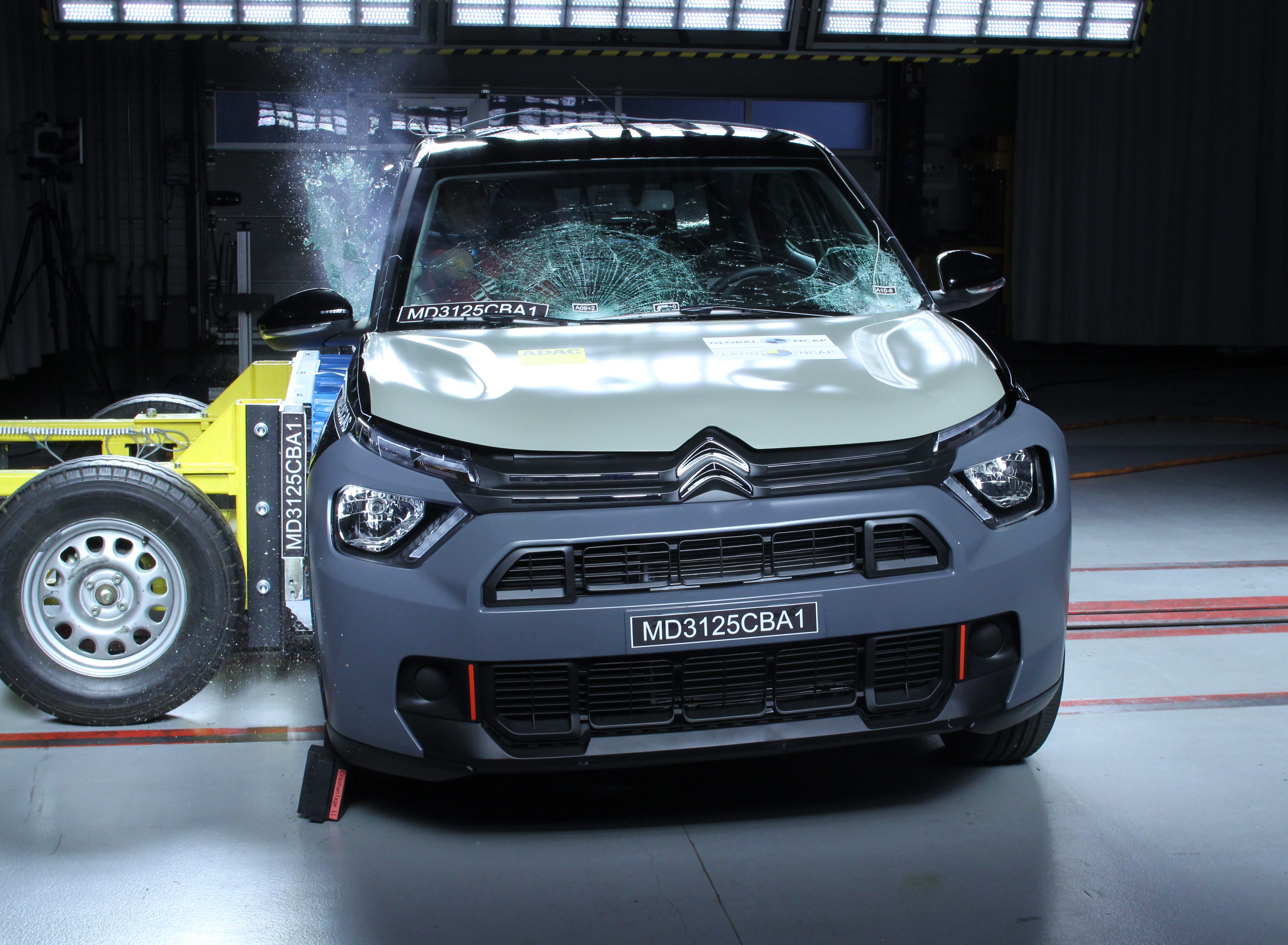Citro&euml;n Basalt no teste de colis&atilde;o do Latin NCAP