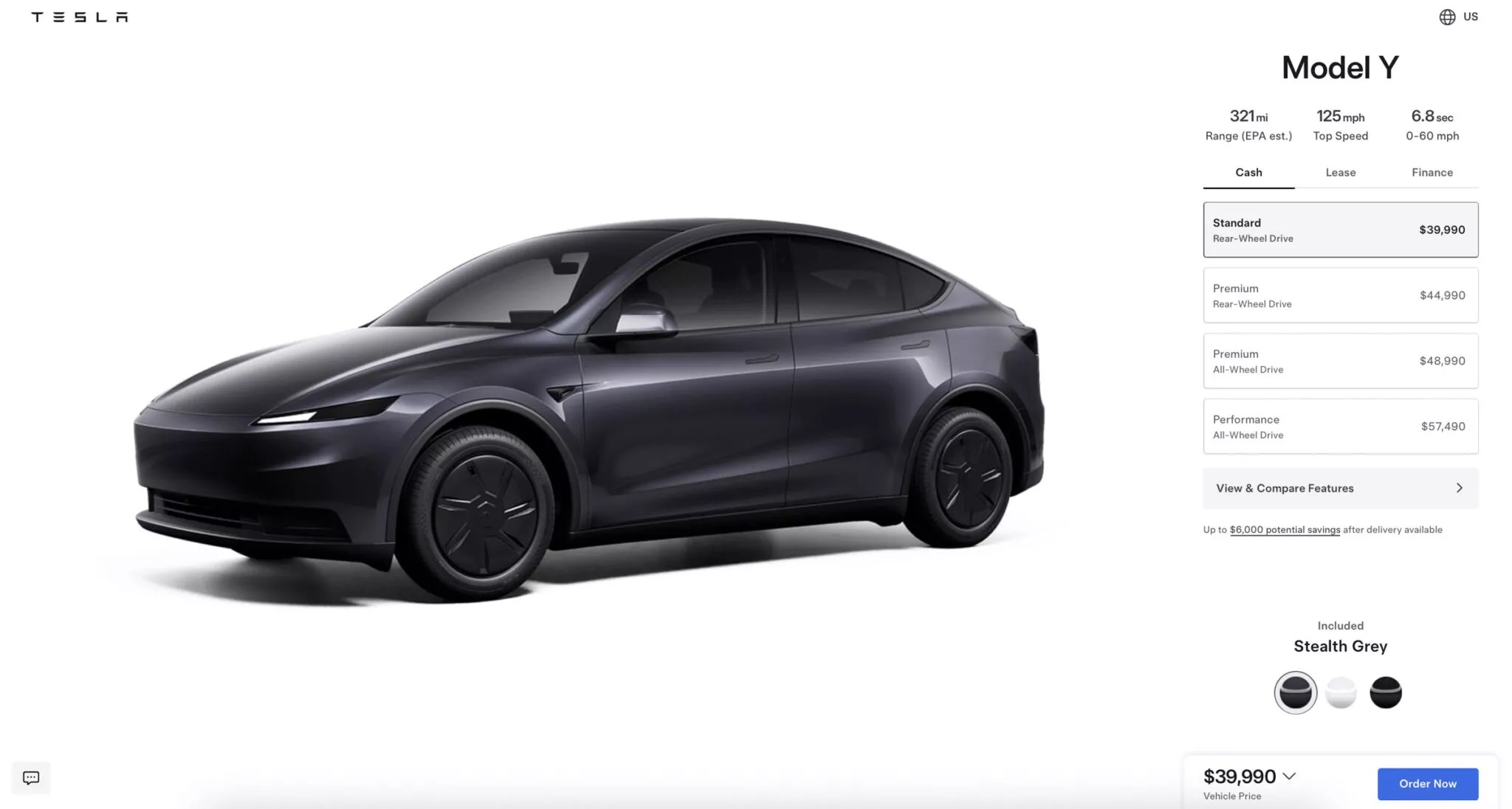 Tesla Model Y Standard