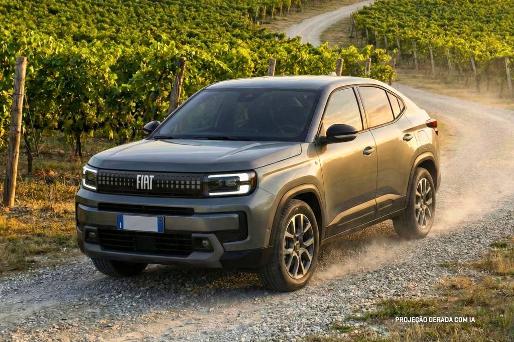 Fiat Fastback 2027 tem interior revelado e confirma visual de “Panda cupê”