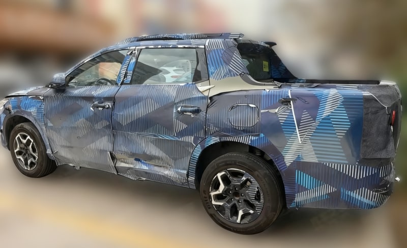 Nova picape da BYD em testes