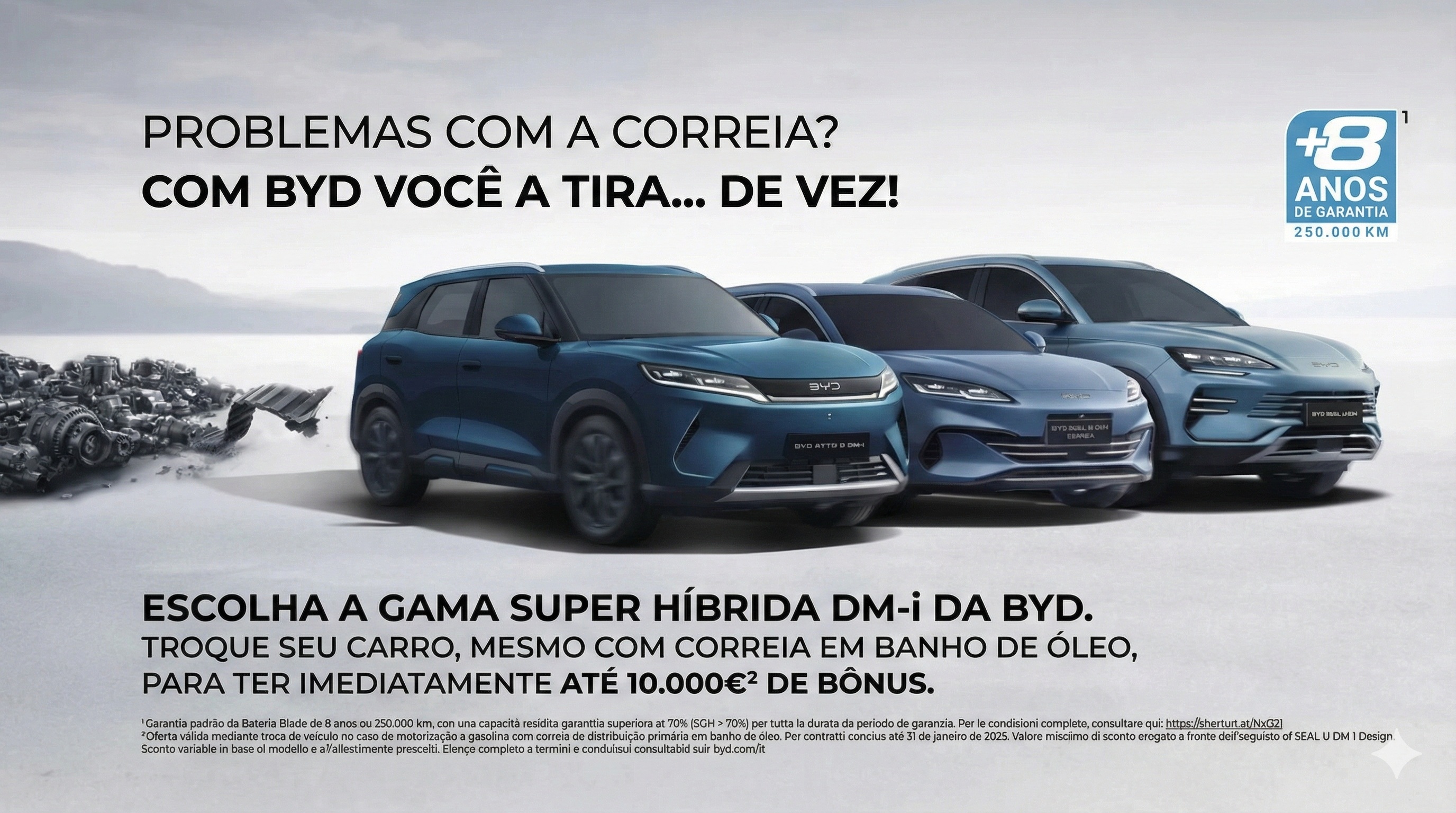 BYD cutuca Stellantis na It&aacute;lia por probemas no motor