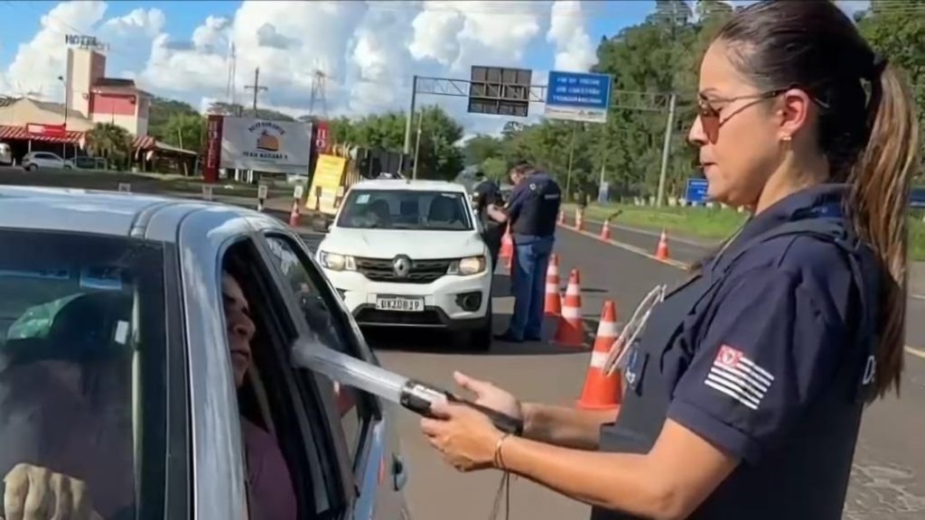 Fiscaliza&ccedil;&atilde;o por meio de etil&ocirc;metro