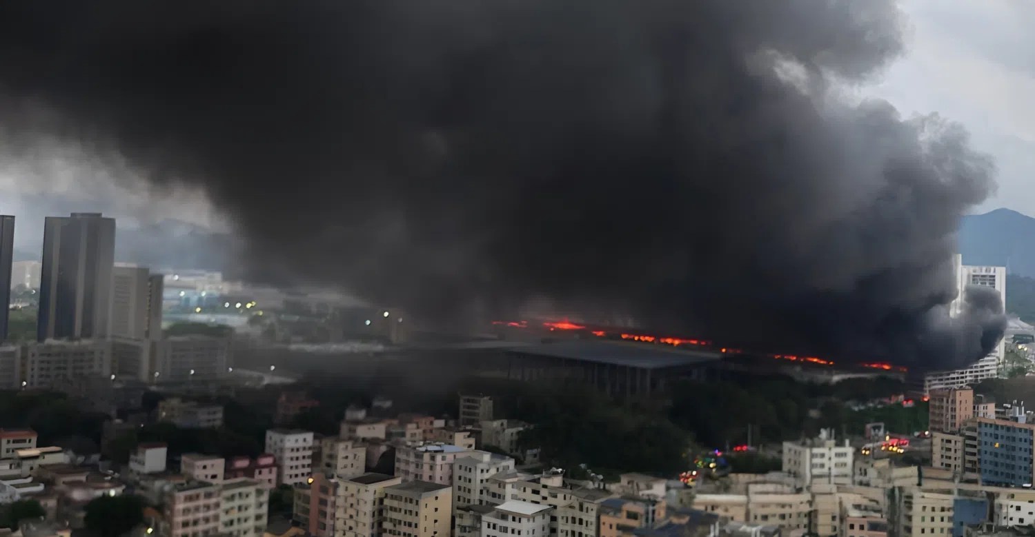 Incêndio na fábrica da BYD em Shenzhen (China)