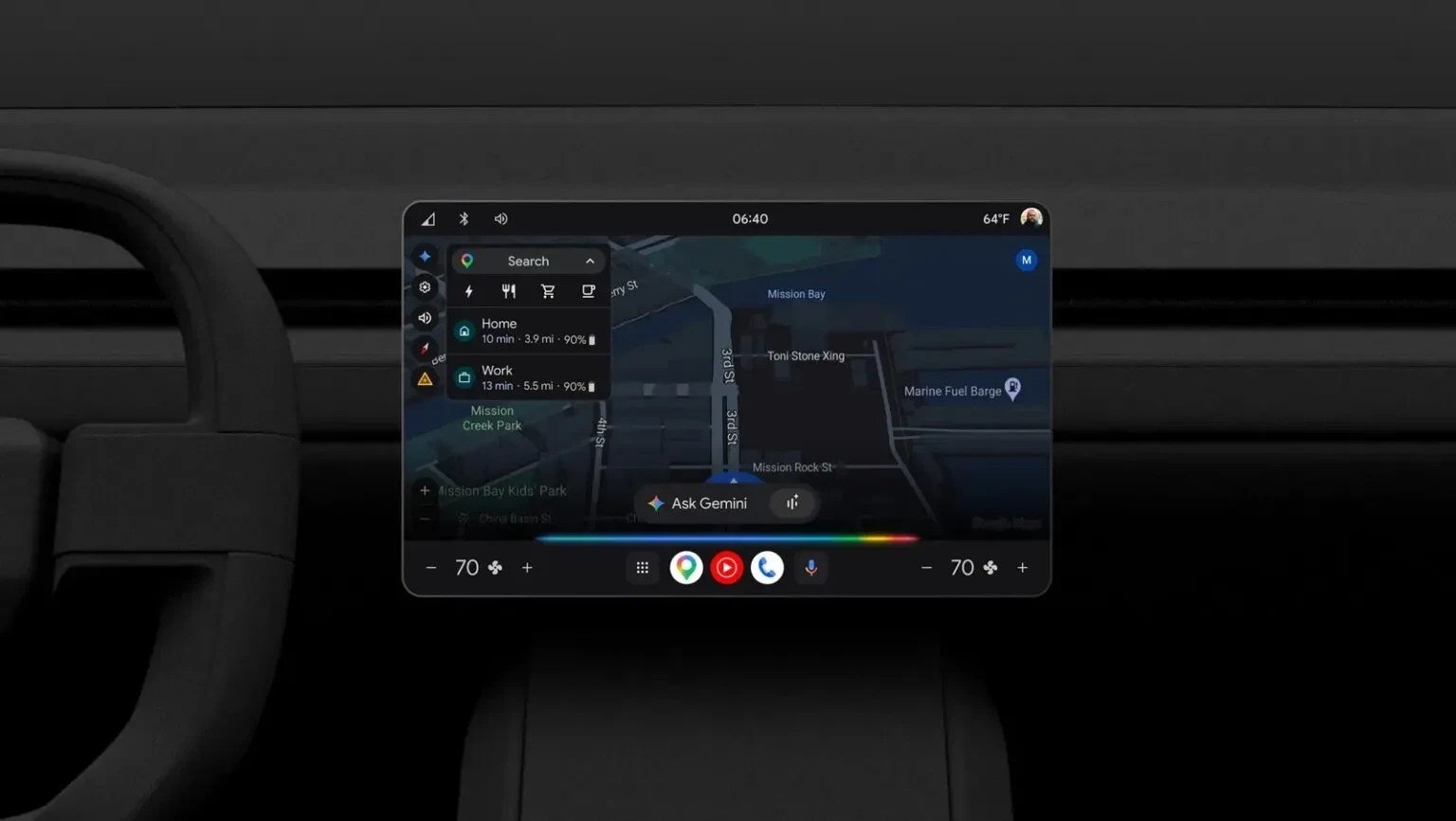Android Auto ganha nova interface e suporte para YouTube