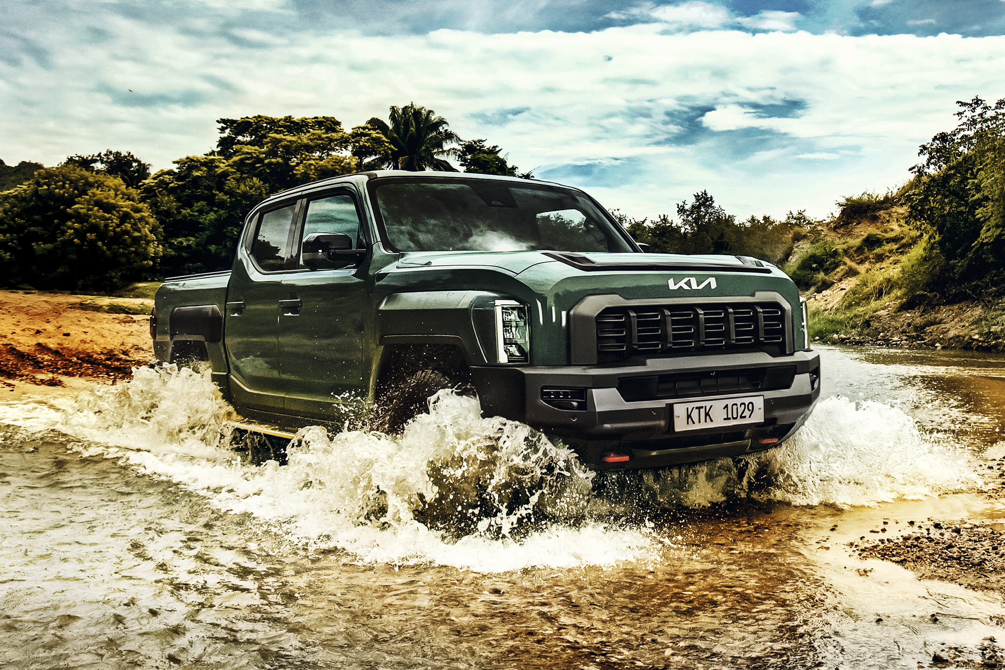 Chocante no design, Kia Tasman é picape diesel surpreendente por R$ 249.990
